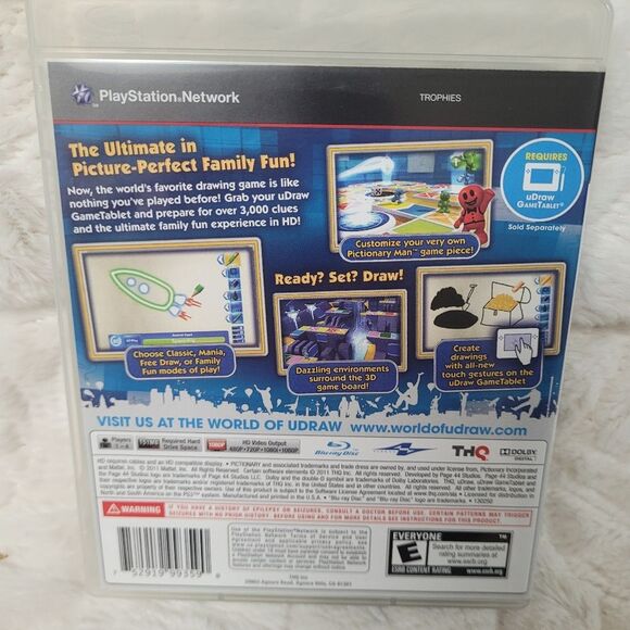 Sony PS3 PlayStaion 3 Pictionary Ultimate Edition Rated E for Everyone - Picture 2 of 13